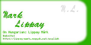 mark lippay business card