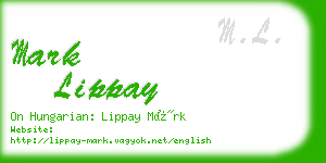 mark lippay business card